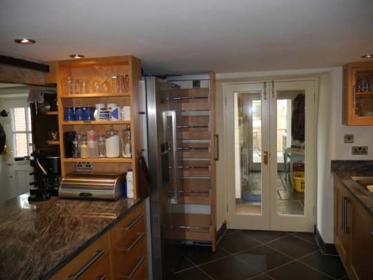Beech kitchen for a former pub