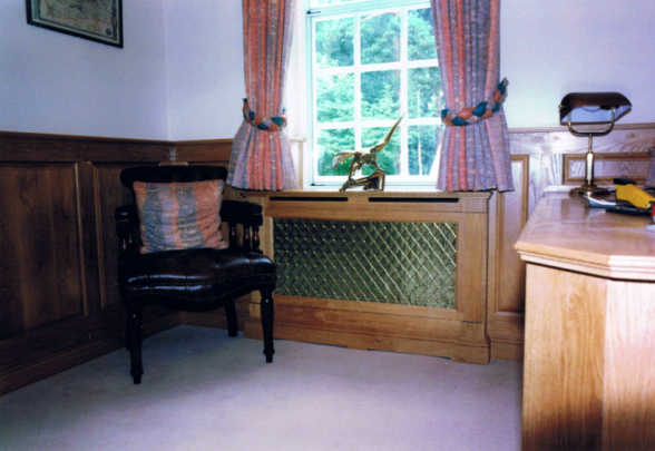 Oak panelled study