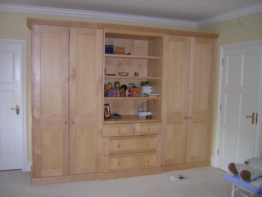 Maple breakfronted wardrobe (2)