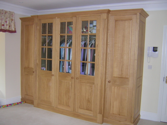 Oak breakfronted wardrobe