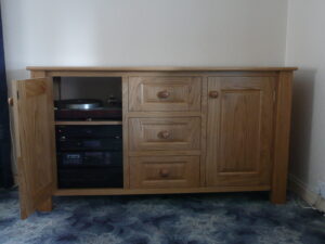 Oak sideboard and media unit