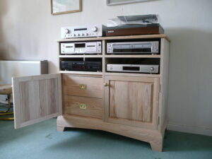 Ash hi fi cupboard