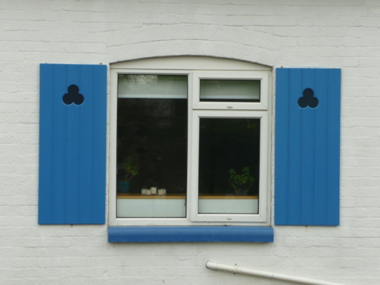 Painted decorative shutters