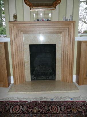 Oak fire surround