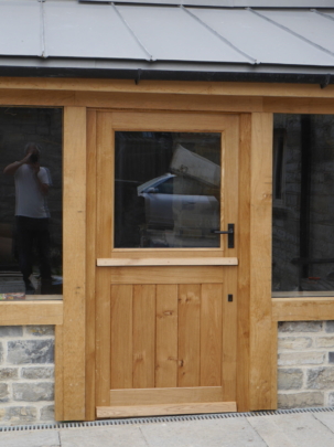 Oak farmhouse front stable door