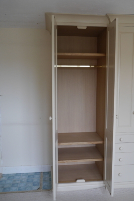 Painted breakfronted fitted wardrobe (2)