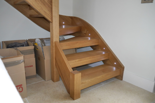 Oak staircase - detail