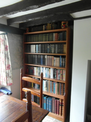 Stained oak bookcase